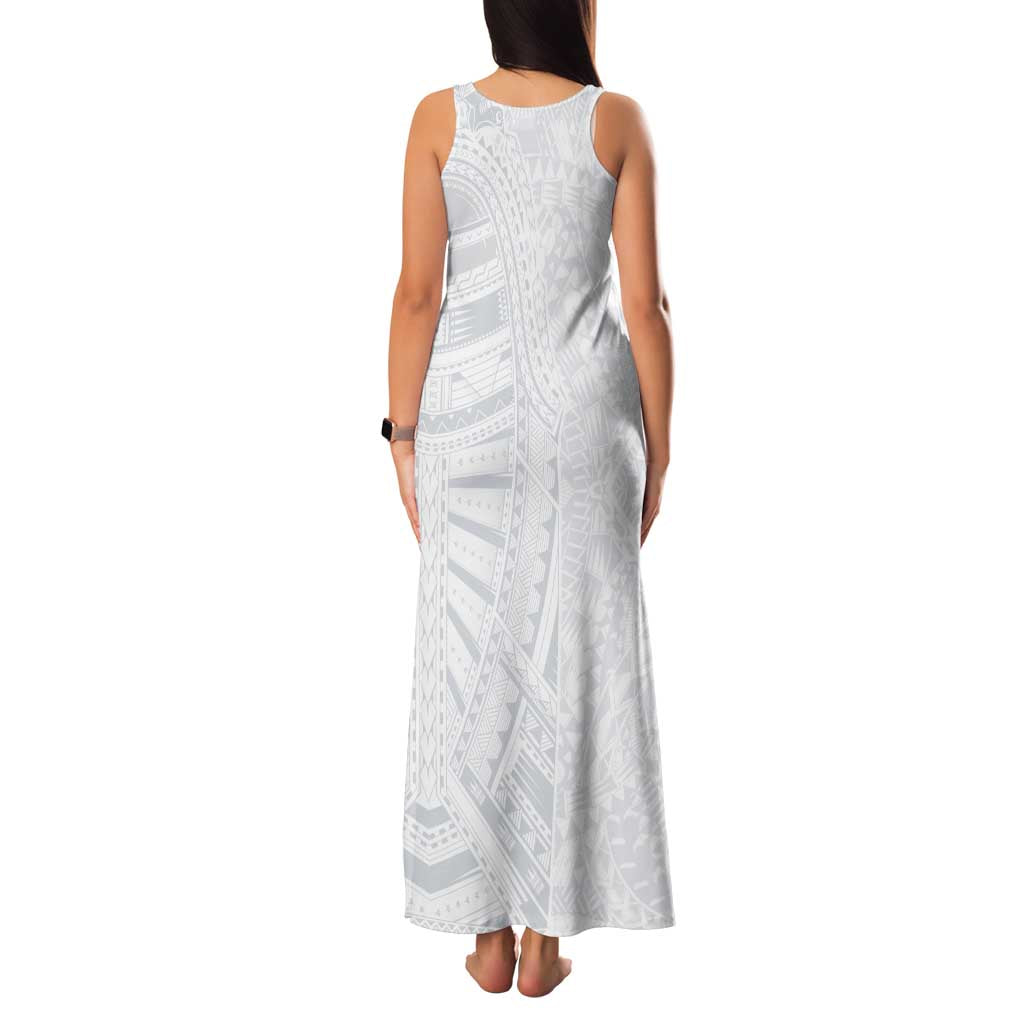 Lotu Tamaiti Family Matching Tank Maxi Dress and Hawaiian Shirt Traditional Samoan Art Tattoos LT03 - Polynesian Pride