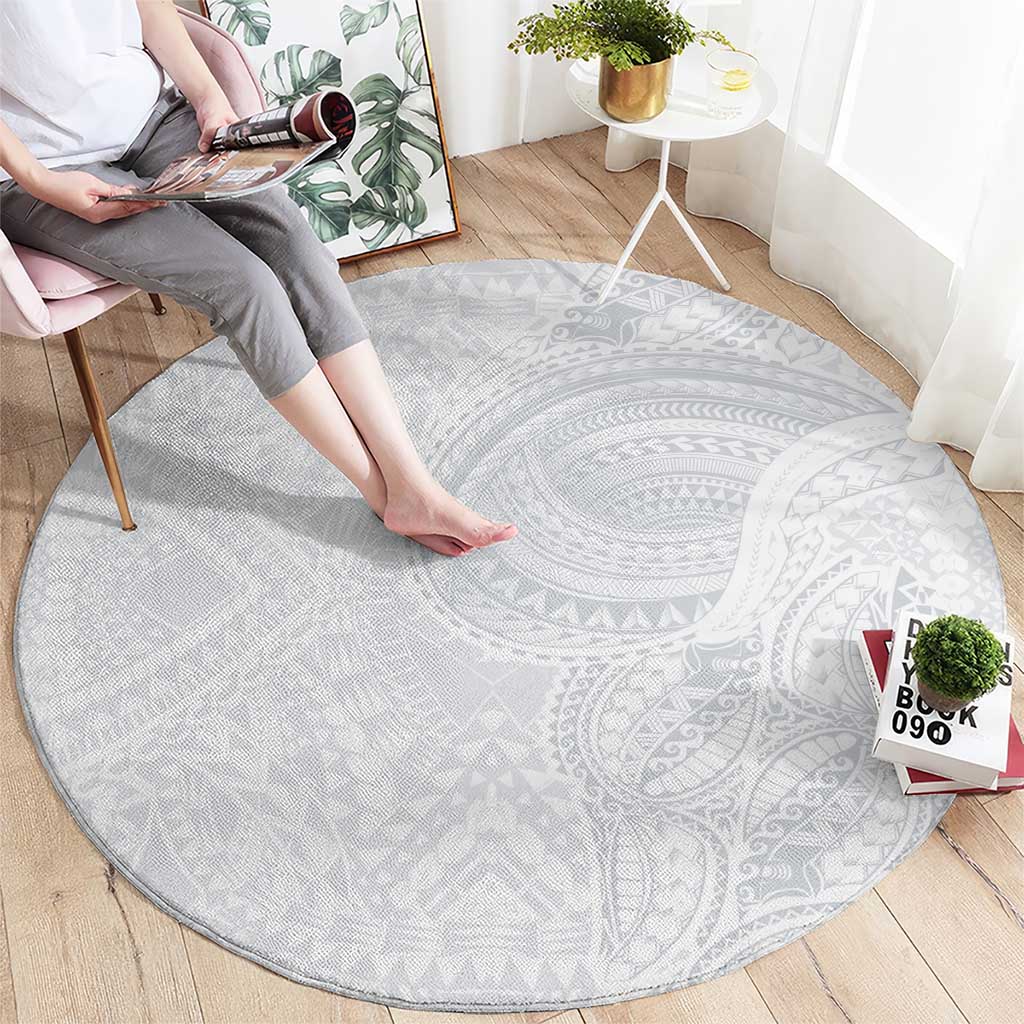 Lotu Tamaiti Round Carpet Traditional Samoan Art Tattoos - Polynesian Pride