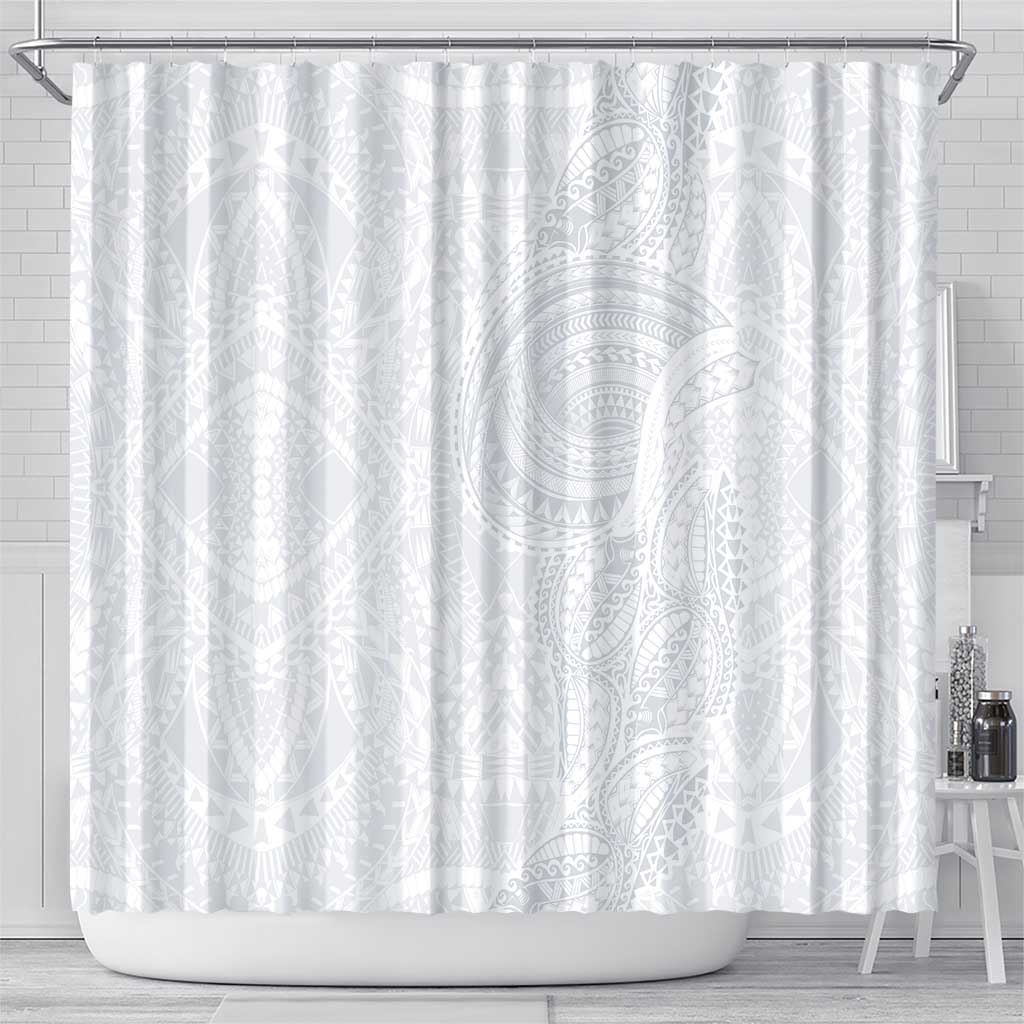 Lotu Tamaiti Shower Curtain Traditional Samoan Art Tattoos - Polynesian Pride
