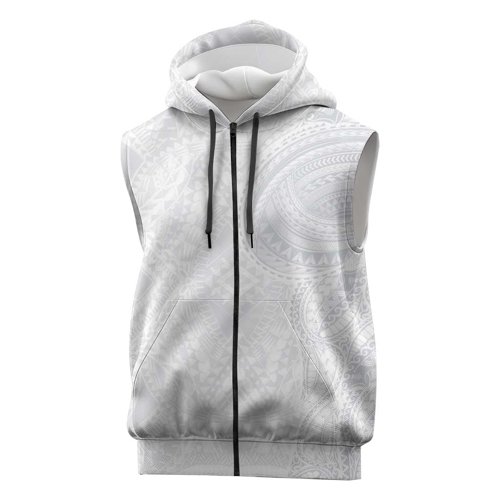 Lotu Tamaiti Sleeveless Zip Hoodie Traditional Samoan Art Tattoos - Polynesian Pride