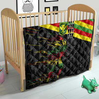 Kanaka Maoli Running Quilt Kakau Pattern with Kanaka Maoli Flag Color LT03 - Polynesian Pride