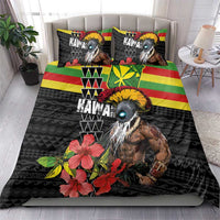 Kanaka Maoli Ikaika Warrior Bedding Set Hibiscus Kakau Art and Tapa Tribal Pattern LT03 - Polynesian Pride