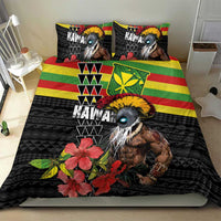 Kanaka Maoli Ikaika Warrior Bedding Set Hibiscus Kakau Art and Tapa Tribal Pattern LT03 - Polynesian Pride