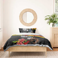 Kanaka Maoli Ikaika Warrior Bedding Set Hibiscus Kakau Art and Tapa Tribal Pattern LT03 - Polynesian Pride