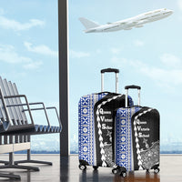 Fiji Queen Victoria School Luggage Cover Tapa and Polynesian Tribal Pattern Half Style LT03 - Polynesian Pride