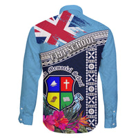 Fiji Lelean Memorial School Family Matching Mermaid Dress and Hawaiian Shirt Tapa and Polynesian Tribal Pattern LT03 - Polynesian Pride