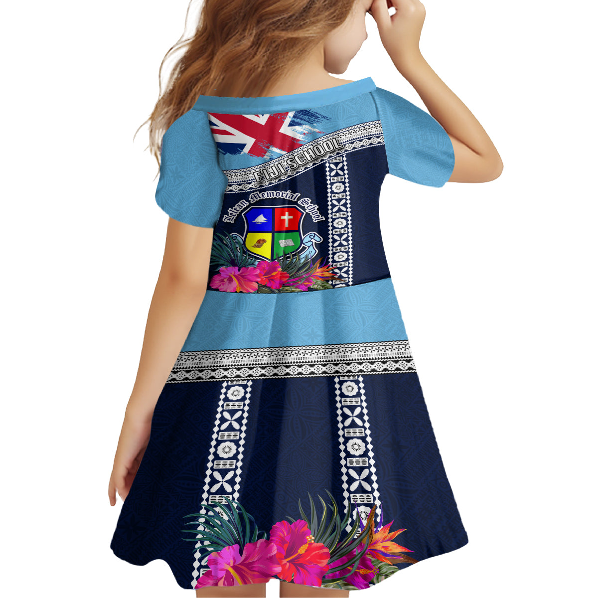 Fiji Lelean Memorial School Family Matching Tank Maxi Dress and Hawaiian Shirt Tapa and Polynesian Tribal Pattern LT03 - Polynesian Pride