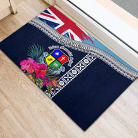 Fiji Lelean Memorial School Rubber Doormat Tapa and Polynesian Tribal Pattern LT03 - Polynesian Pride