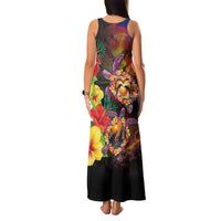 Hawaiian Sea Animals Love Couple Family Matching Tank Maxi Dress and Hawaiian Shirt Aloha Sunset Symphony LT03 - Polynesian Pride