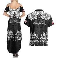 Aotearoa Waitangi Day - Toitu Te Tiriti Couples Matching Summer Maxi Dress and Hawaiian Shirt New Zealand Honour the Treaty LT03 - Polynesian Pride