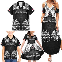 Aotearoa Waitangi Day - Toitu Te Tiriti Family Matching Summer Maxi Dress and Hawaiian Shirt New Zealand Honour the Treaty LT03 - Polynesian Pride