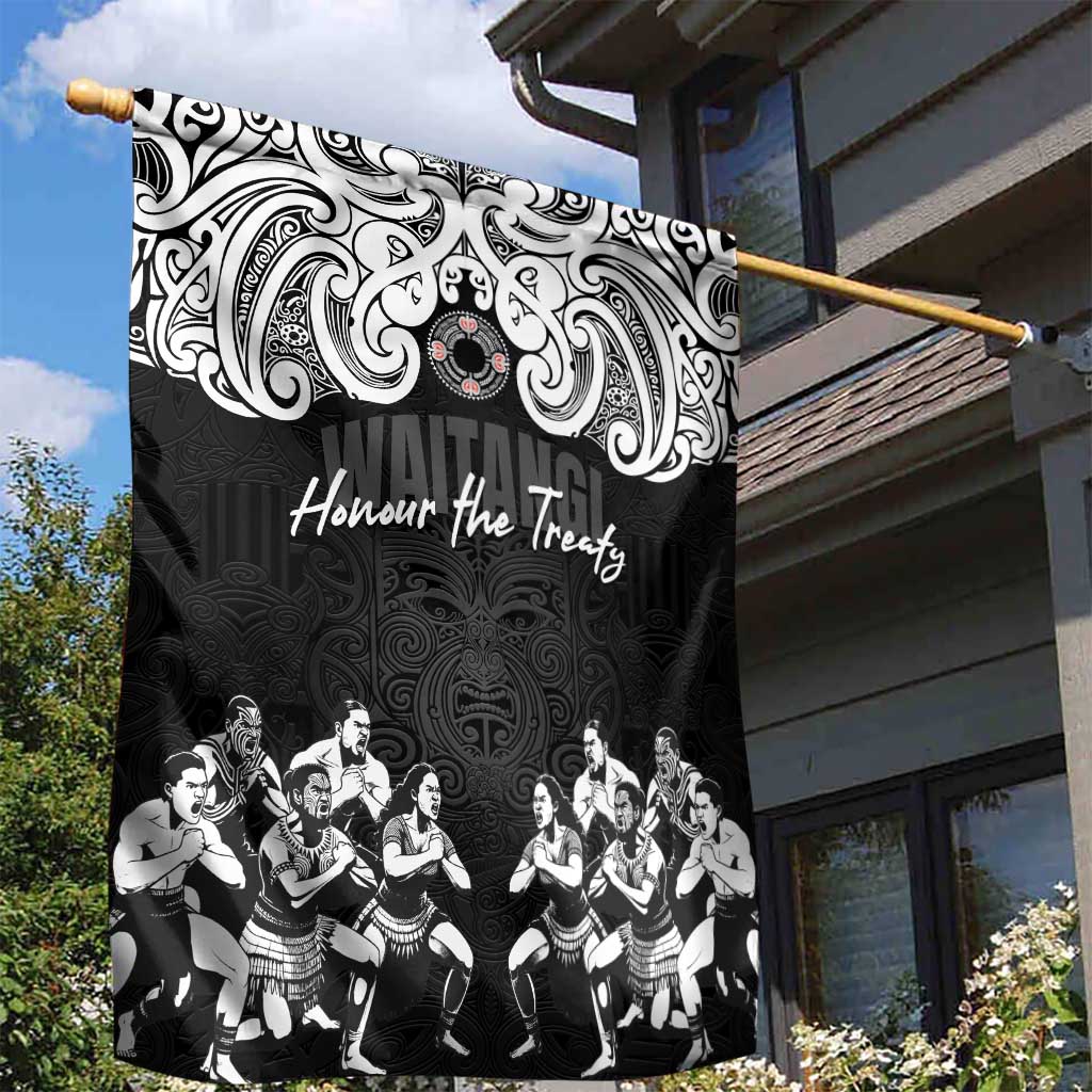 Aotearoa Waitangi Day - Toitu Te Tiriti Garden Flag New Zealand Honour the Treaty LT03 - Polynesian Pride