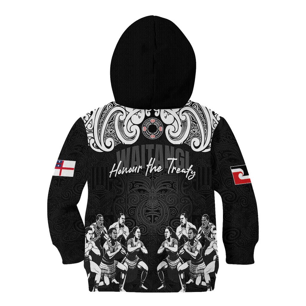 Aotearoa Waitangi Day - Toitu Te Tiriti Kid Hoodie New Zealand Honour the Treaty LT03 - Polynesian Pride