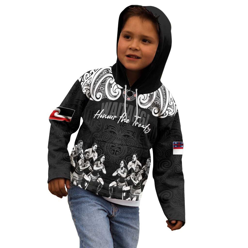 Aotearoa Waitangi Day - Toitu Te Tiriti Kid Hoodie New Zealand Honour the Treaty LT03 - Polynesian Pride