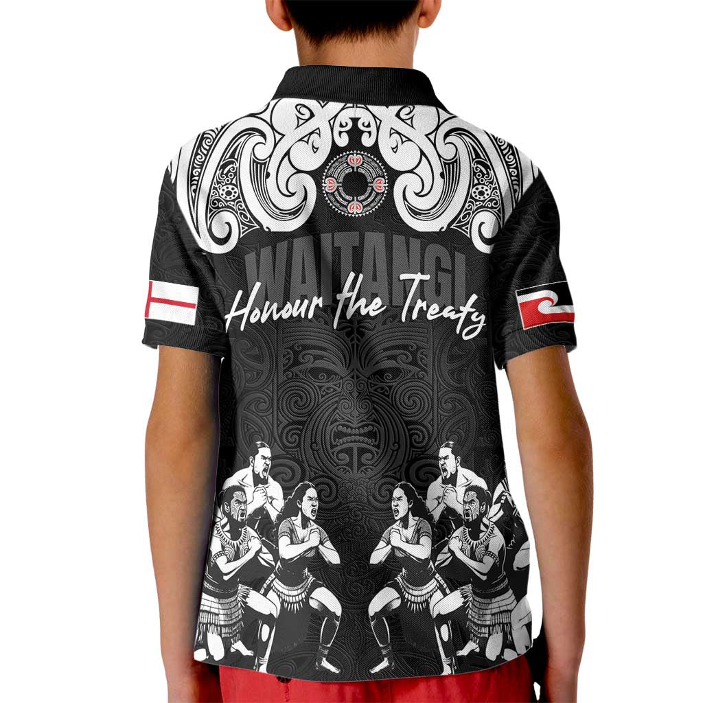 Aotearoa Waitangi Day - Toitu Te Tiriti Kid Polo Shirt New Zealand Honour the Treaty LT03 - Polynesian Pride