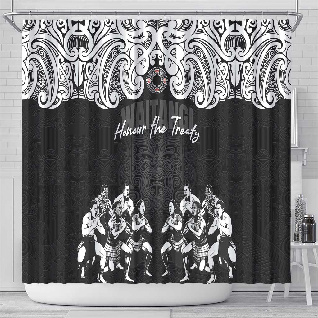 Aotearoa Waitangi Day - Toitu Te Tiriti Shower Curtain New Zealand Honour the Treaty LT03 - Polynesian Pride