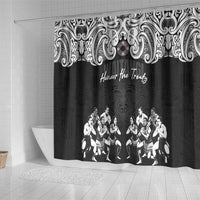 Aotearoa Waitangi Day - Toitu Te Tiriti Shower Curtain New Zealand Honour the Treaty LT03 - Polynesian Pride