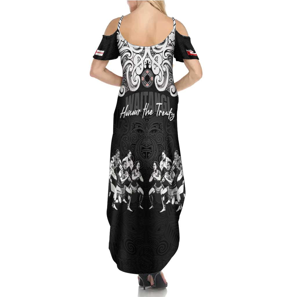 Aotearoa Waitangi Day - Toitu Te Tiriti Summer Maxi Dress New Zealand Honour the Treaty LT03 - Polynesian Pride