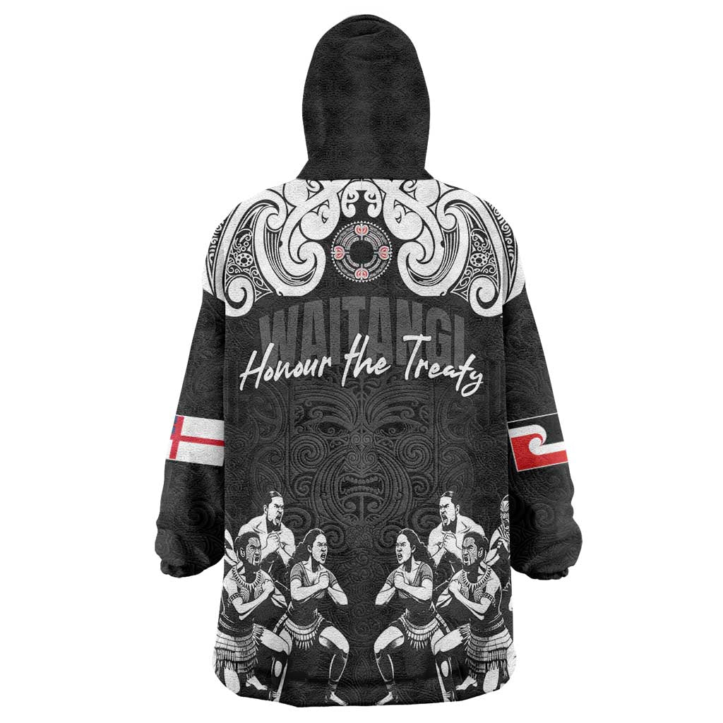 Aotearoa Waitangi Day - Toitu Te Tiriti Wearable Blanket Hoodie New Zealand Honour the Treaty LT03 - Polynesian Pride