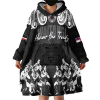 Aotearoa Waitangi Day - Toitu Te Tiriti Wearable Blanket Hoodie New Zealand Honour the Treaty LT03 - Polynesian Pride