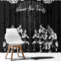Aotearoa Waitangi Day - Toitu Te Tiriti Window Curtain New Zealand Honour the Treaty LT03 - Polynesian Pride