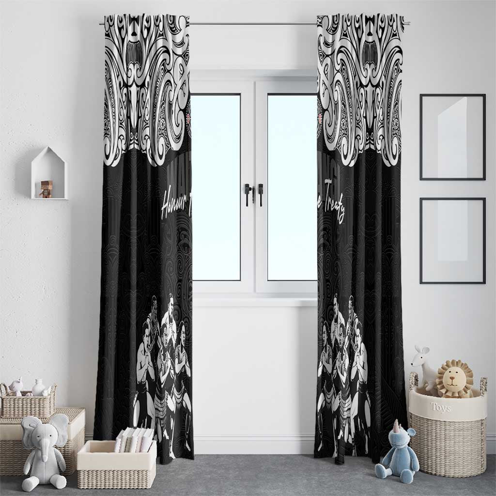 Aotearoa Waitangi Day - Toitu Te Tiriti Window Curtain New Zealand Honour the Treaty LT03 - Polynesian Pride