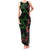 Hawaiian Green Kakau Art Tattoo-Ohia Lehua and Taro Leaves Family Matching Tank Maxi Dress and Hawaiian Shirt