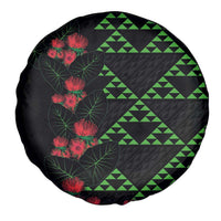 Hawaiian Green Kakau Art Tattoo-Ohia Lehua and Taro Leaves Spare Tire Cover LT03 - Polynesian Pride