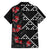 Hawaiian White Kakau Art Tattoo-Ohia Lehua and Taro Leaves Family Matching Tank Maxi Dress and Hawaiian Shirt