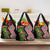Aotearoa Tukutuku Motif Grocery Bag Pohutukawa and Fern Leaves