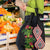 Aotearoa Tukutuku Motif Grocery Bag Pohutukawa and Fern Leaves