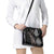 Aotearoa Tukutuku Motif Shoulder Handbag Pohutukawa and Fern Leaves Grayscale Color