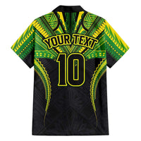 Custom Cook Islands Rugby Family Matching Summer Maxi Dress and Hawaiian Shirt Tatau Art Sport Style Black Color LT03 - Polynesian Pride