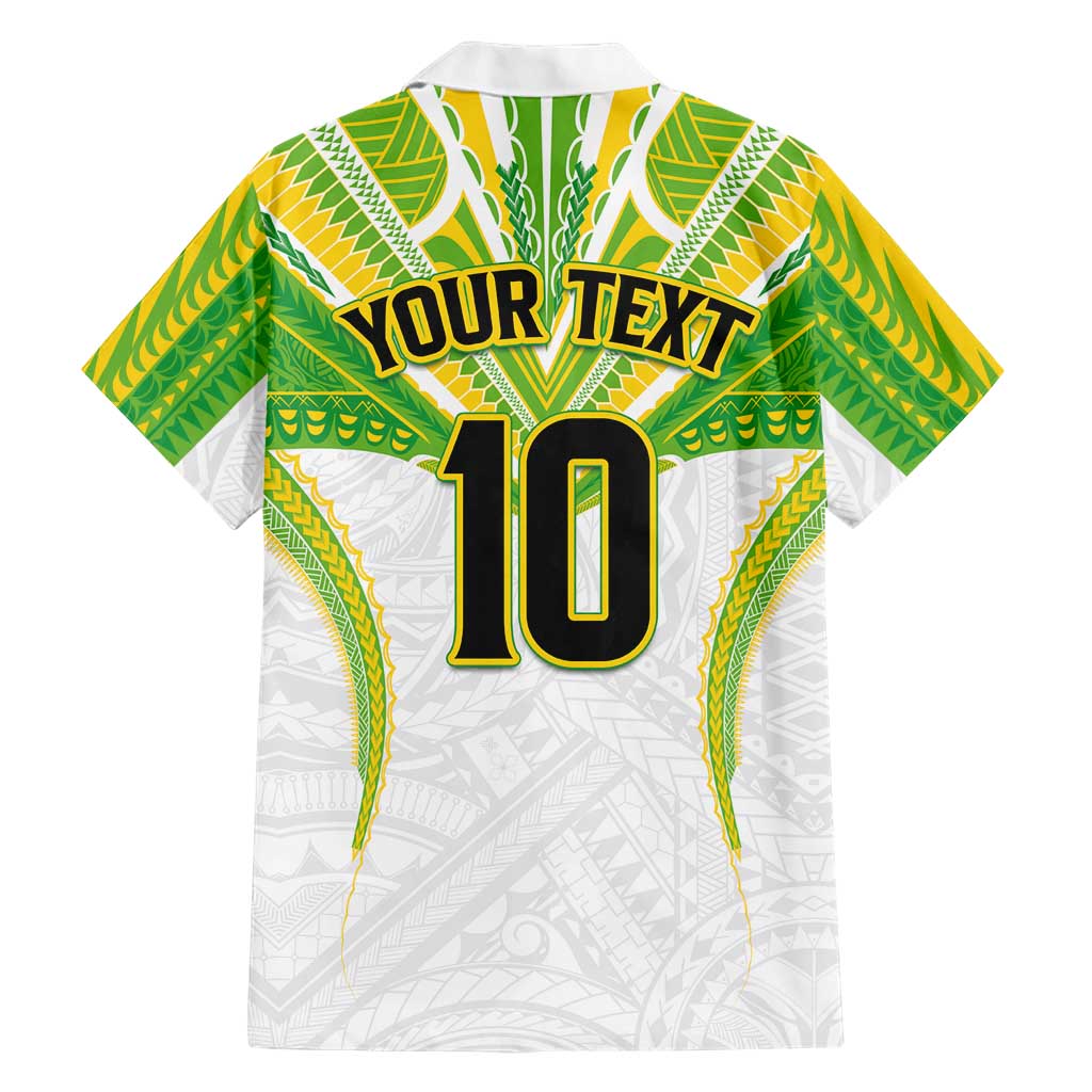 Custom Cook Islands Rugby Family Matching Mermaid Dress and Hawaiian Shirt Tatau Art Sport Style White Color LT03 - Polynesian Pride
