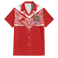 Custom Tonga Rugby Family Matching Mermaid Dress and Hawaiian Shirt Ngatu Motifs and Pacific Patterns