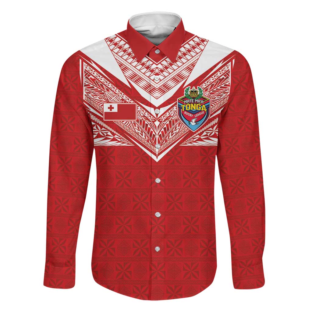 Custom Tonga Rugby Family Matching Mermaid Dress and Hawaiian Shirt Ngatu Motifs and Pacific Patterns