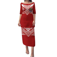 Custom Tonga Rugby Family Matching Puletasi and Hawaiian Shirt Ngatu Motifs and Pacific Patterns