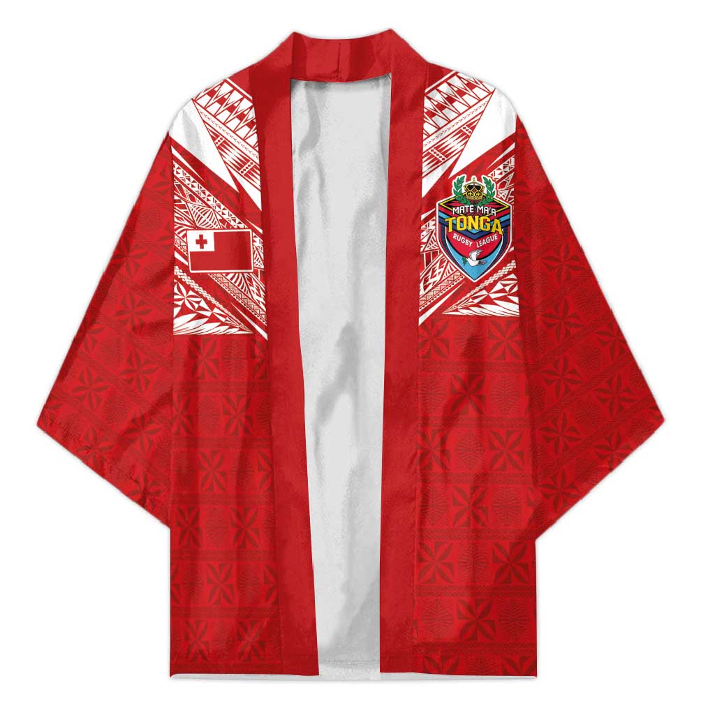 Custom Tonga Rugby Kimono Ngatu Motifs and Pacific Patterns