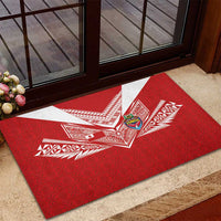 Tonga Rugby Rubber Doormat Ngatu Motifs and Pacific Patterns