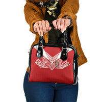 Tonga Rugby Shoulder Handbag Ngatu Motifs and Pacific Patterns