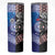 Samoa and Aotearoa Together Skinny Tumbler Tatau Art Tattoos-Taniko and Maori with Fern