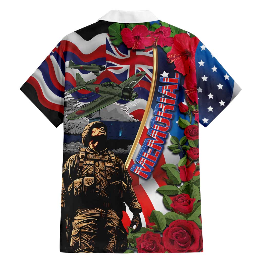 Hawaii and United States Memorial Day Family Matching Tank Maxi Dress and Hawaiian Shirt Honor and Remember The Fallen LT03 - Polynesian Pride