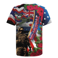 Hawaii and United States Memorial Day Rugby Jersey Honor and Remember The Fallen LT03 - Polynesian Pride