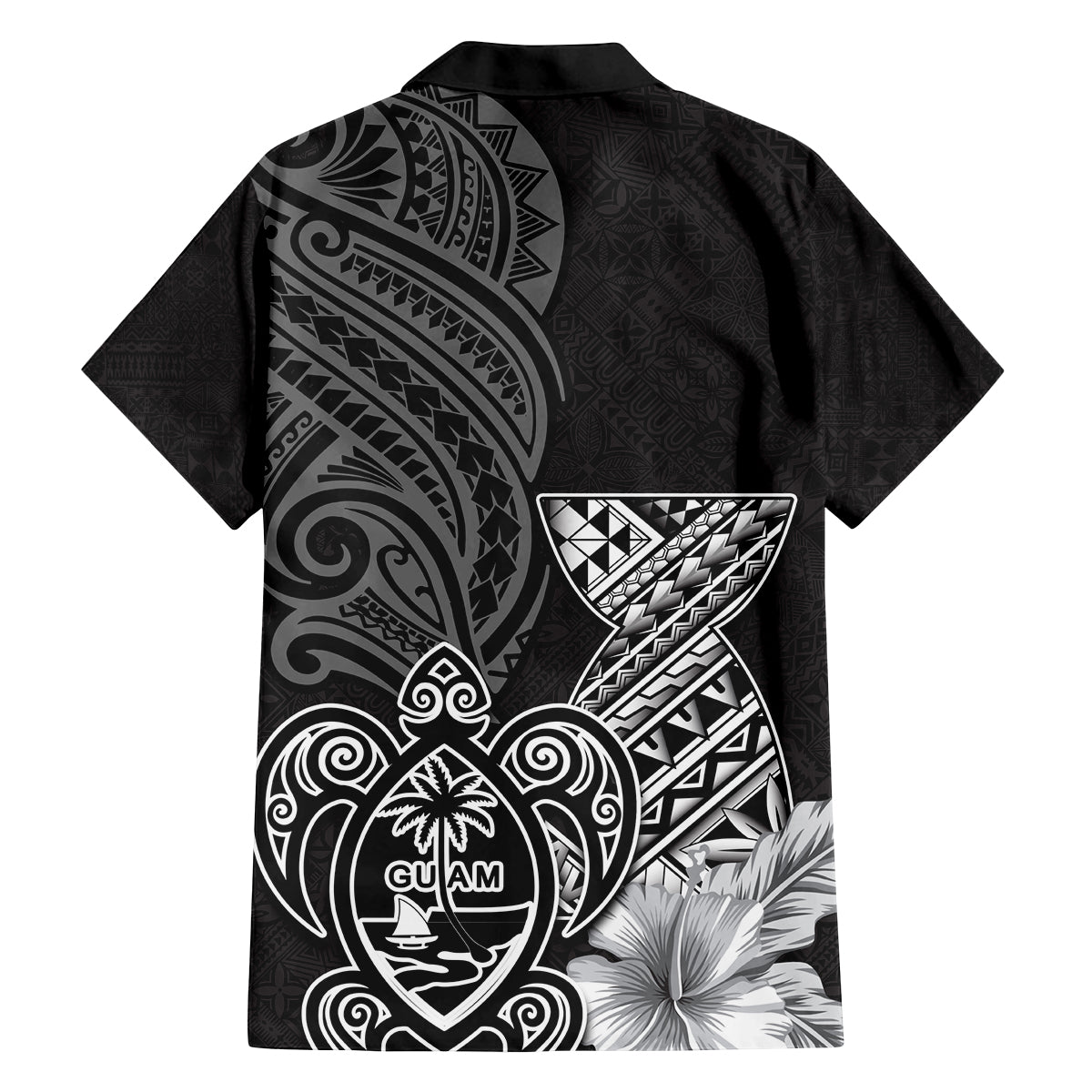 Guam Latte Stone Chamorro Culture Family Matching Long Sleeve Bodycon Dress and Hawaiian Shirt Tapa Pattern LT03 - Polynesian Pride