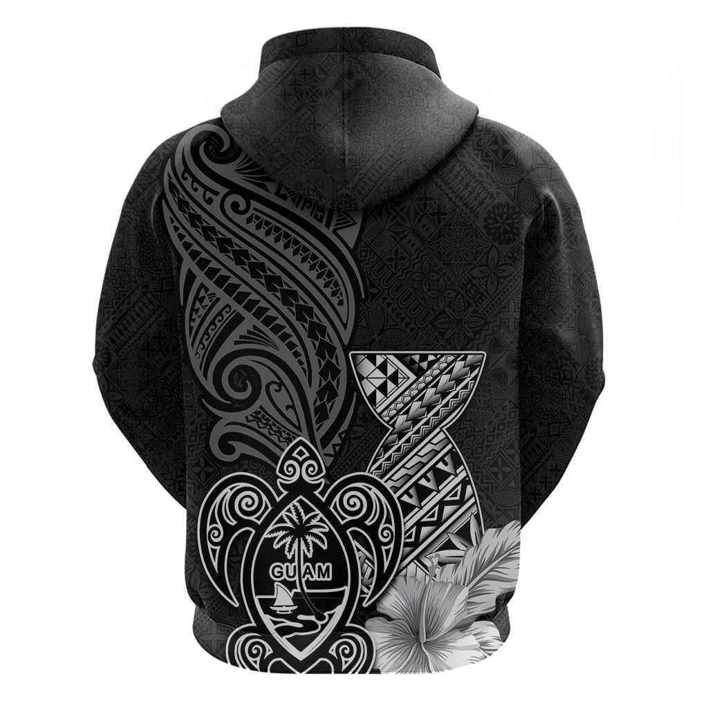 Guam Latte Stone Chamorro Culture Zip Hoodie Tapa Pattern