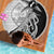 Guam Fish Hook and Palm Tree Beach Blanket Polynesian Pattern Half Style
