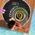 Vanuatu Independence Day Beach Blanket Melanesian Tribal Pig Tusk with Tropical Plants