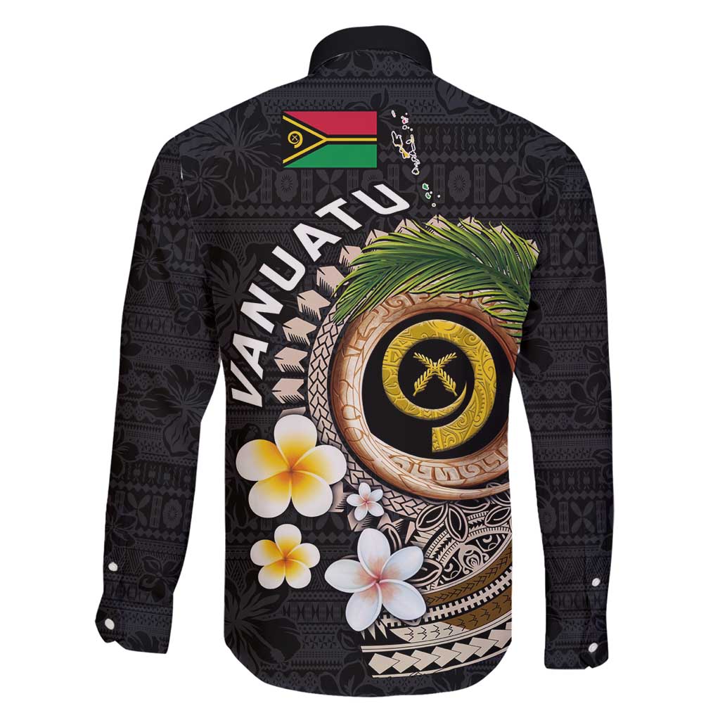 Vanuatu Independence Day Family Matching Mermaid Dress and Hawaiian Shirt Melanesian Tribal Pig Tusk with Tropical Plants LT03 - Polynesian Pride