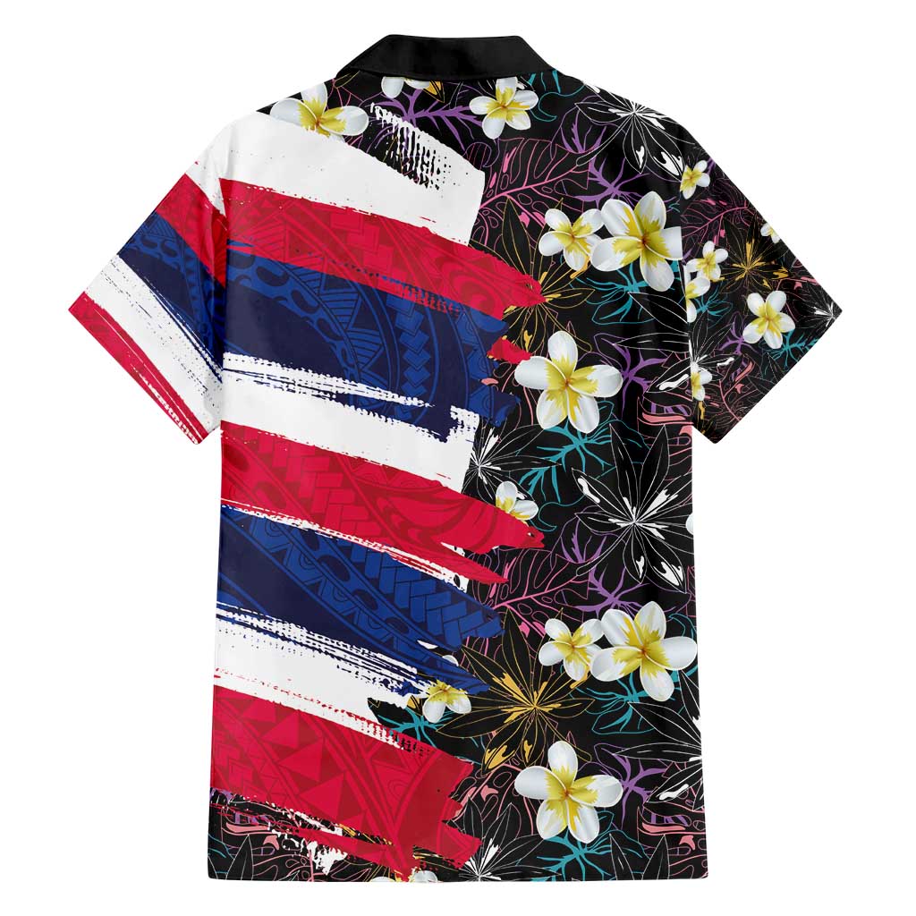 Hawaiian Flag Day Hawaiian Shirt Tropical Flowers and Leaves