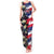 Hawaiian Flag Day Tank Maxi Dress Tropical Flowers and Leaves